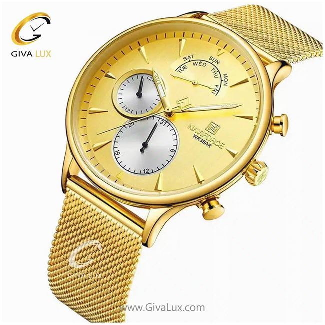 ساعت مردانه سه موتوره نقره ای ناوی فورس مدل NF3010 553_3010 (3).jpg